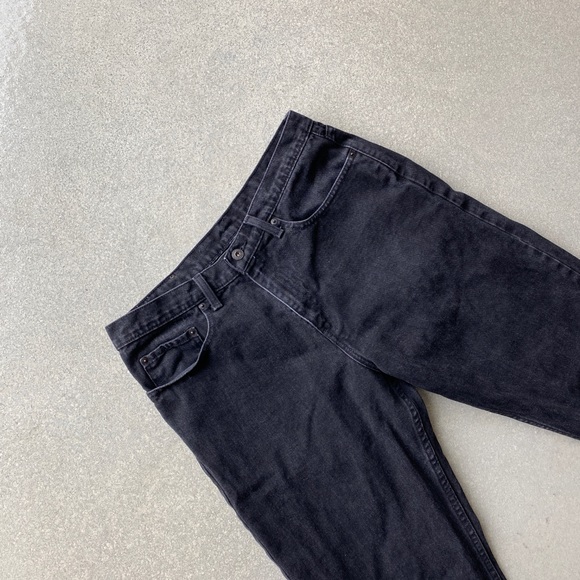 RALPH LAUREN black cropped fray hem jeans size 10 - Picture 14 of 16